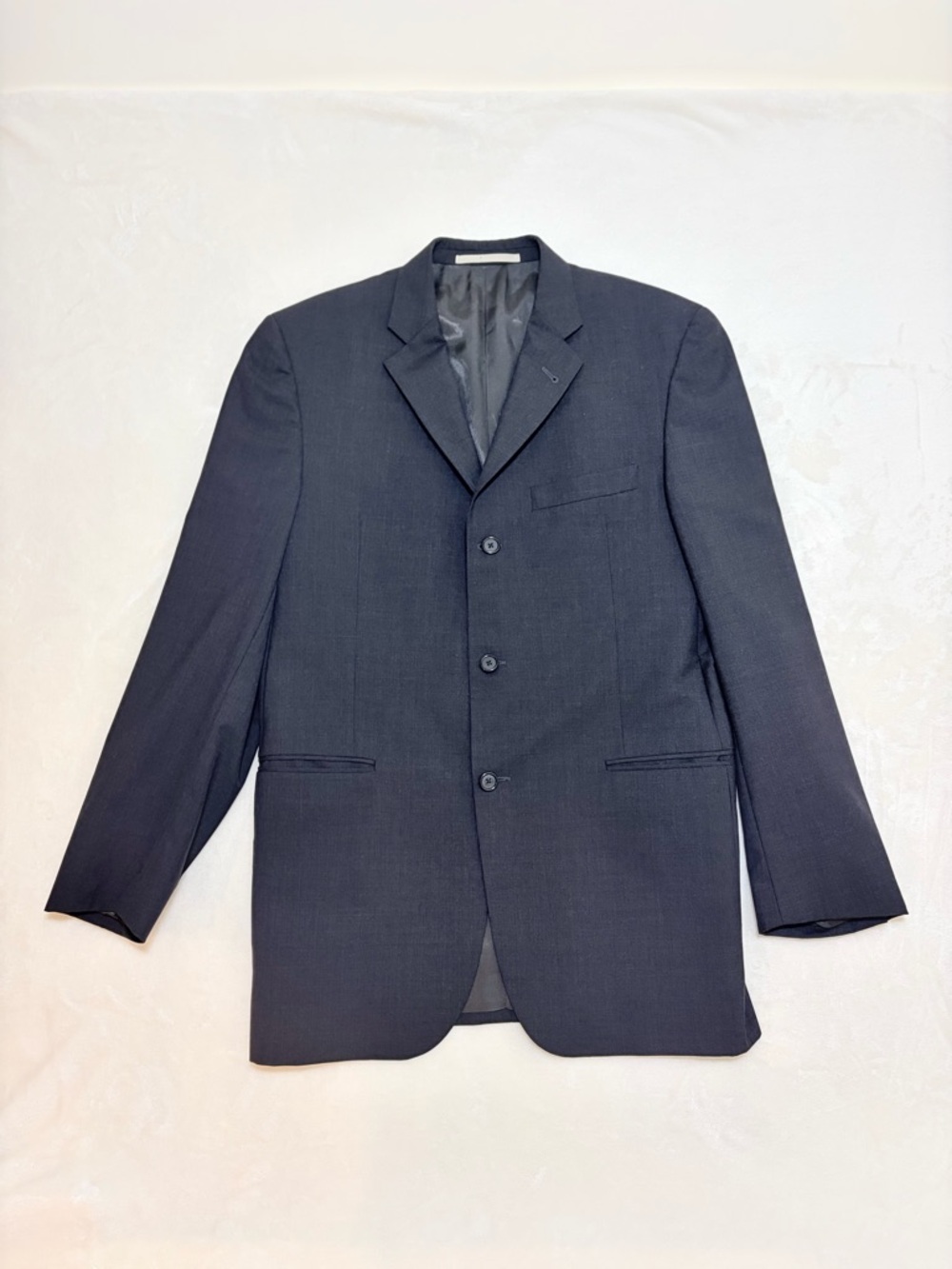 Burberry Men's Black Three-Button Suit Jacket